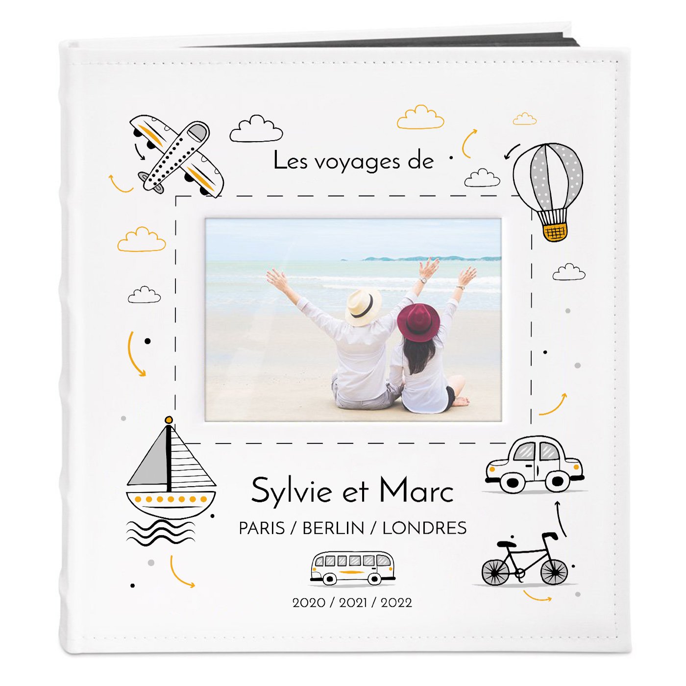 Murrano Custom Photo Album with Window for Travelers
