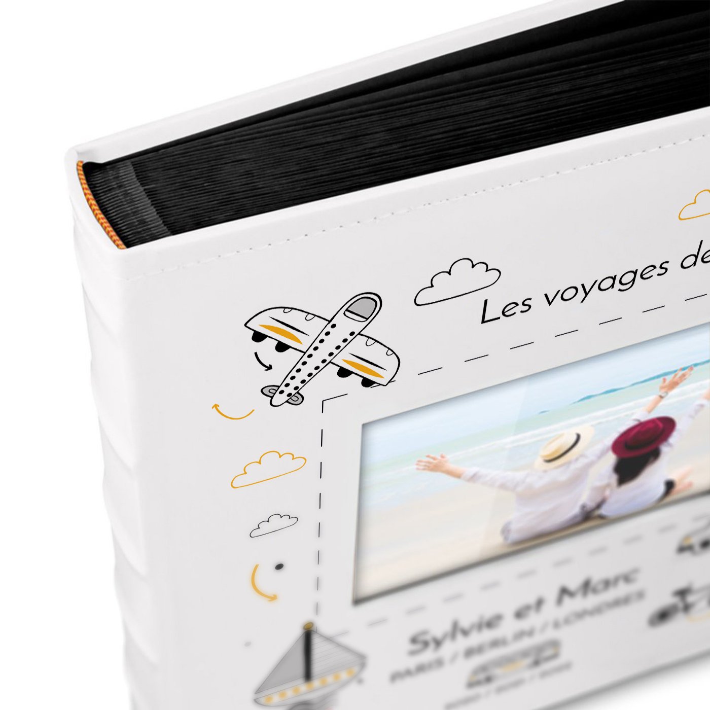 Murrano Custom Photo Album with Window for Travelers