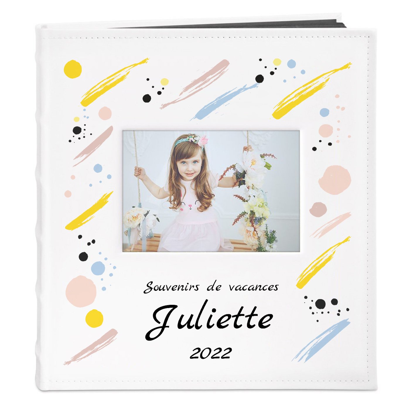 Murrano Personalized Photo Album with Window for Girl's Vacation Memories