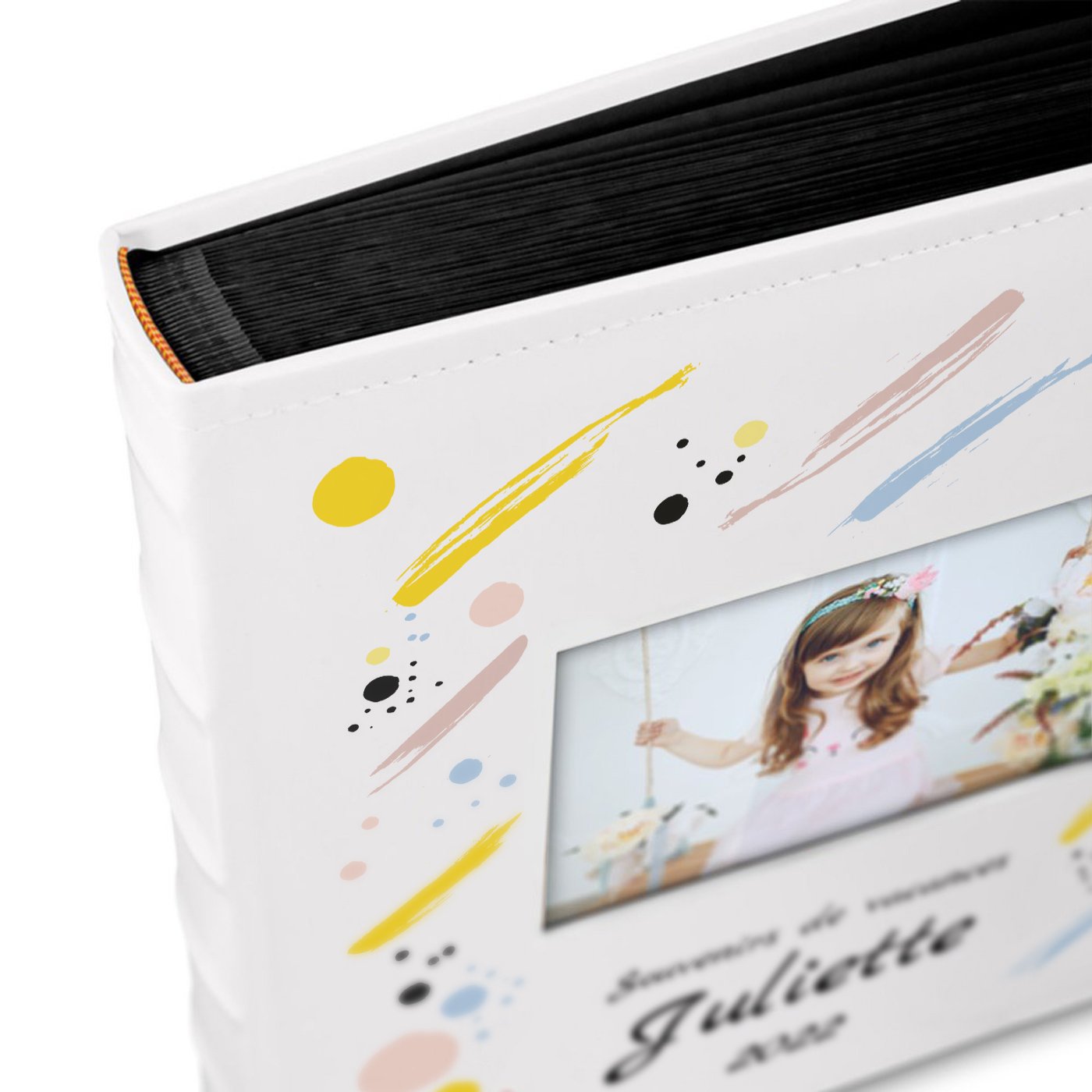 Murrano Personalized Photo Album with Window for Girl's Vacation Memories