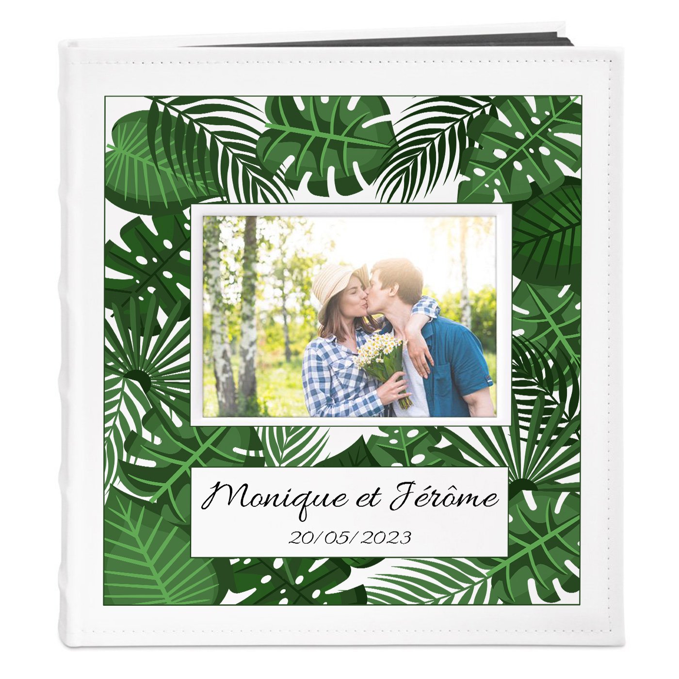 Murrano Personalized Photo Album with Window for Couple