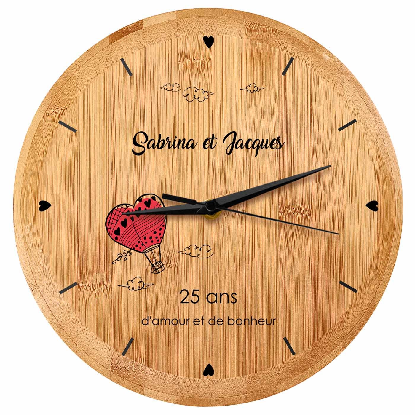 Reloj de Pared Personalizado Murrano para Pareja