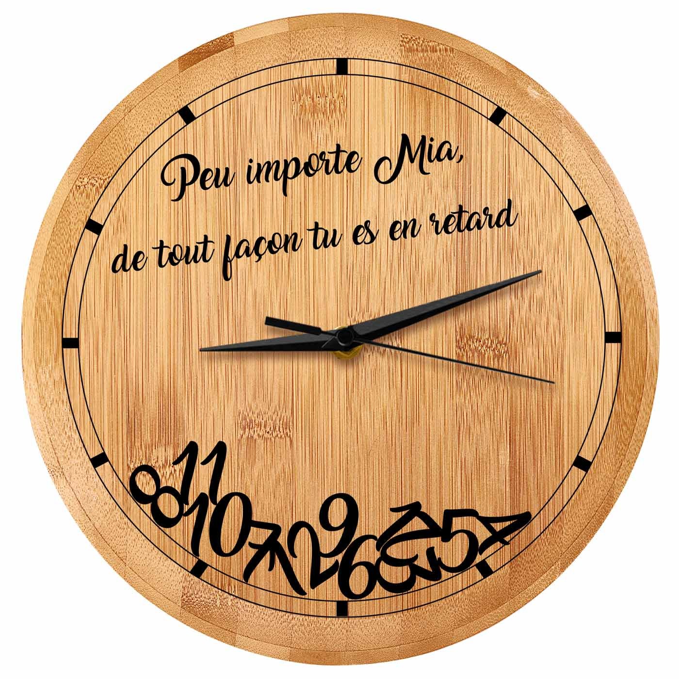 Reloj de pared personalizado Murrano para ella
