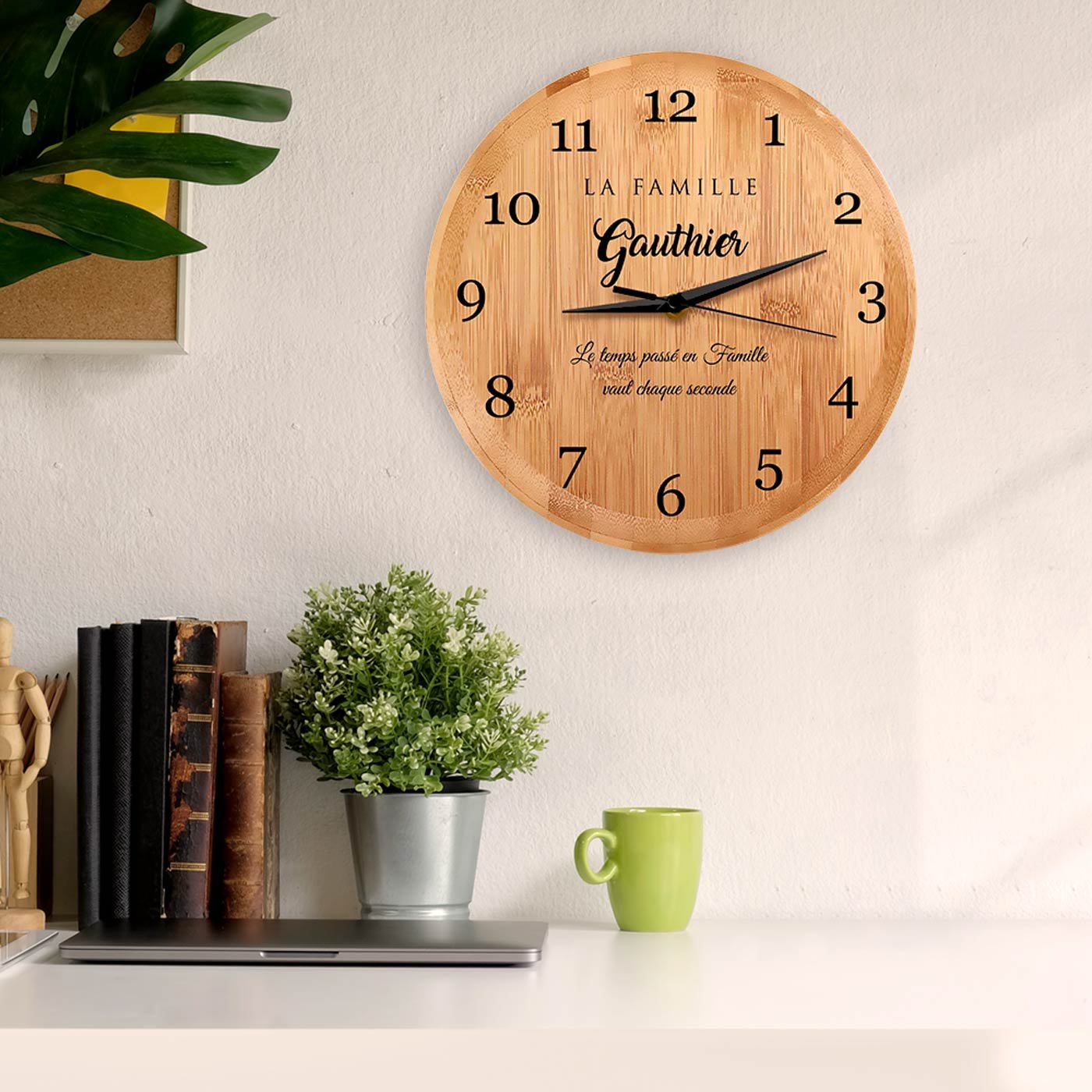 Murrano Personalized Wall Clock for Newlyweds