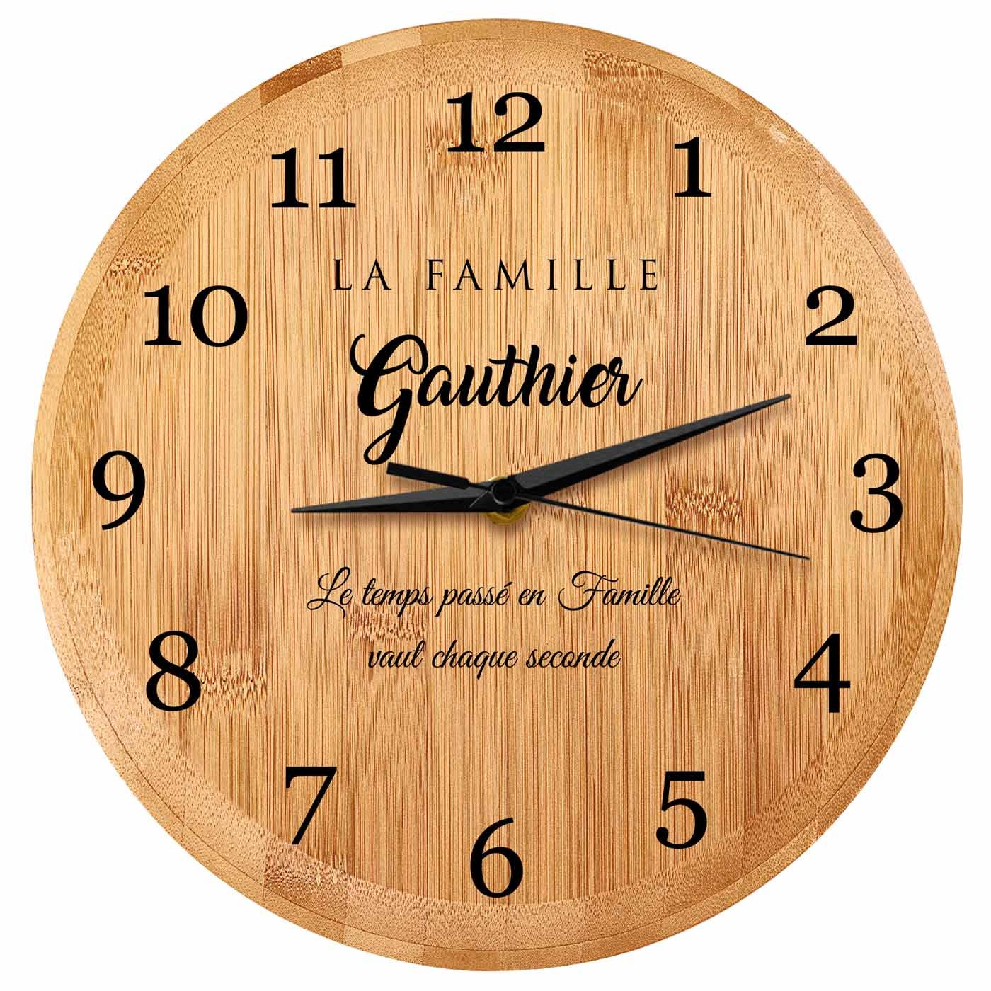 Reloj de pared personalizado Murrano para recién casados