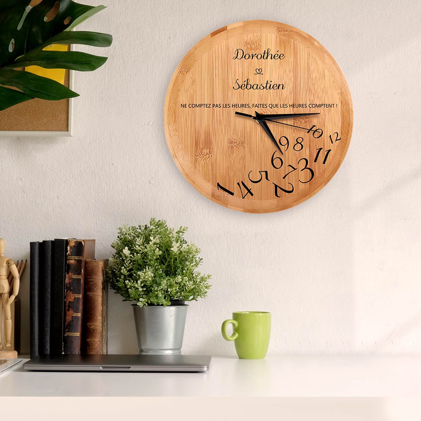 Murrano Personalized Wall Clock for Parents