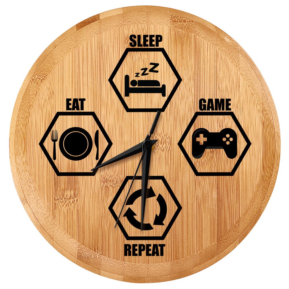 Reloj de pared personalizado Murrano para jugadores