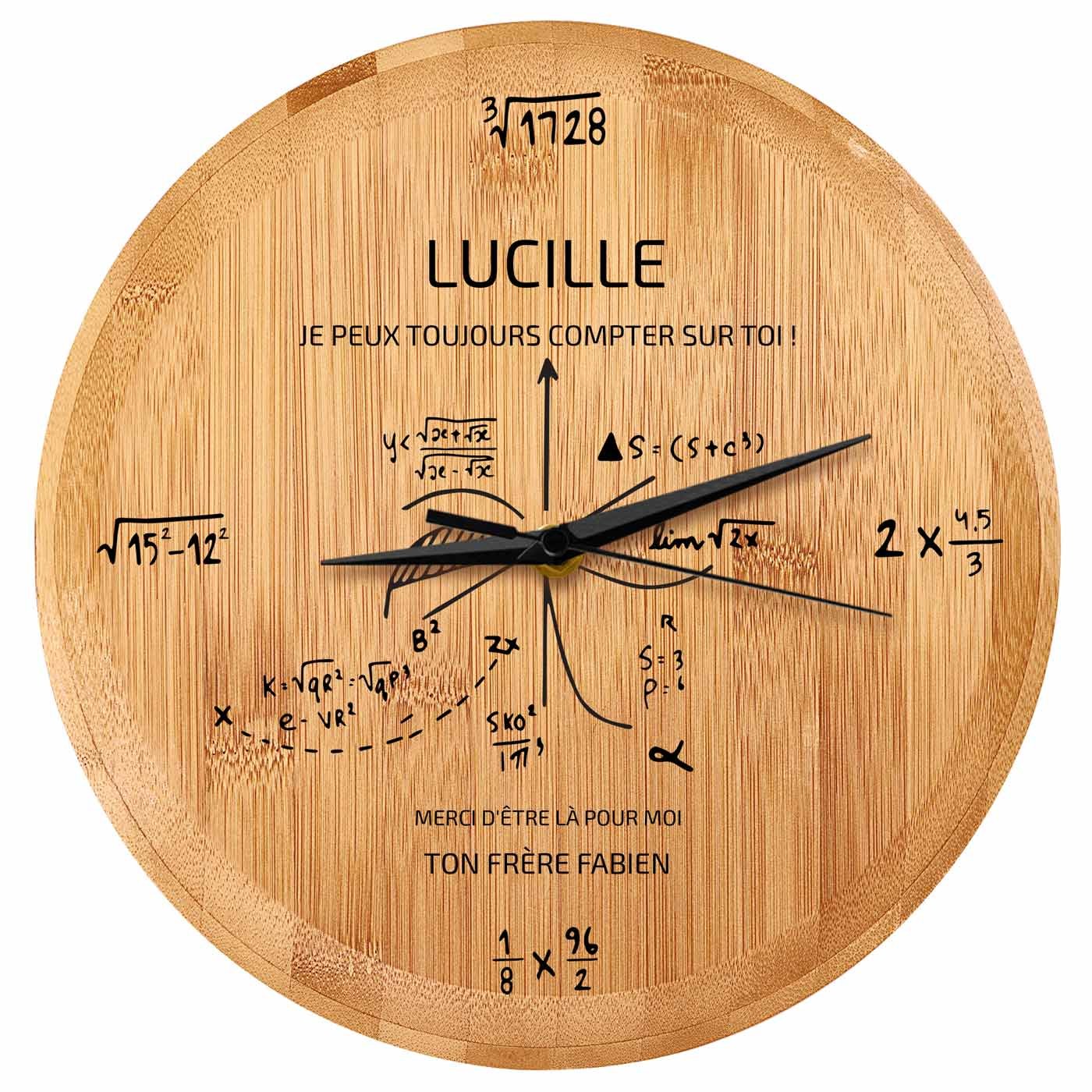 Reloj de pared personalizado Murrano - Celebración del graduado en ingeniería