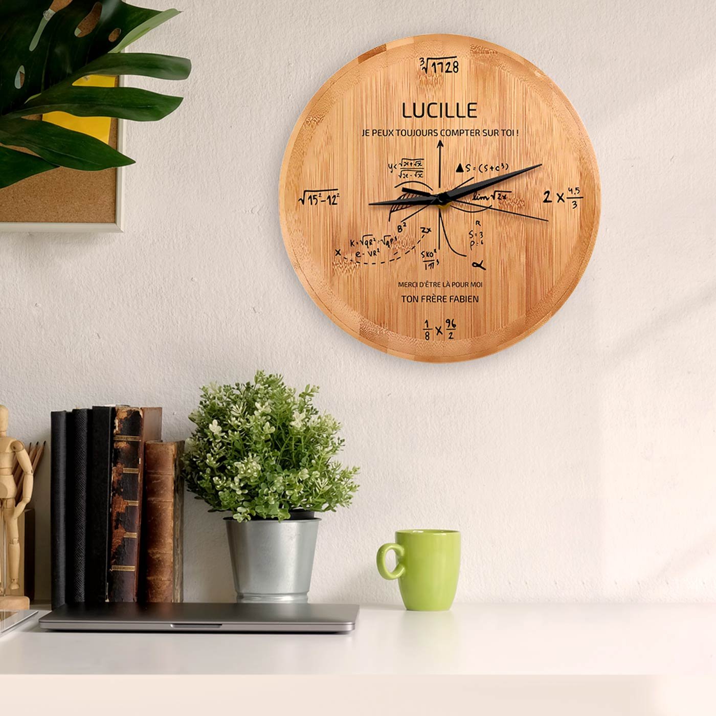 Murrano Custom Wall Clock - Engineer's Degree Celebration