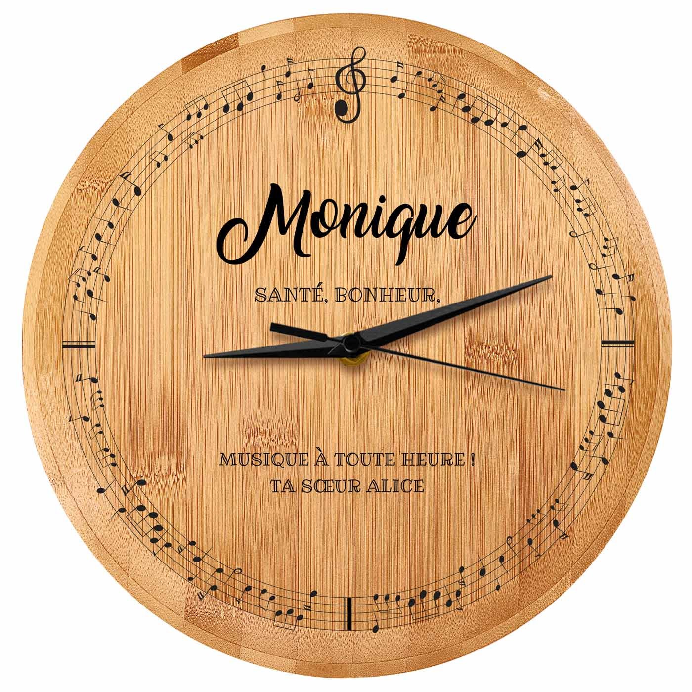 Reloj de pared personalizado Murrano para músicos