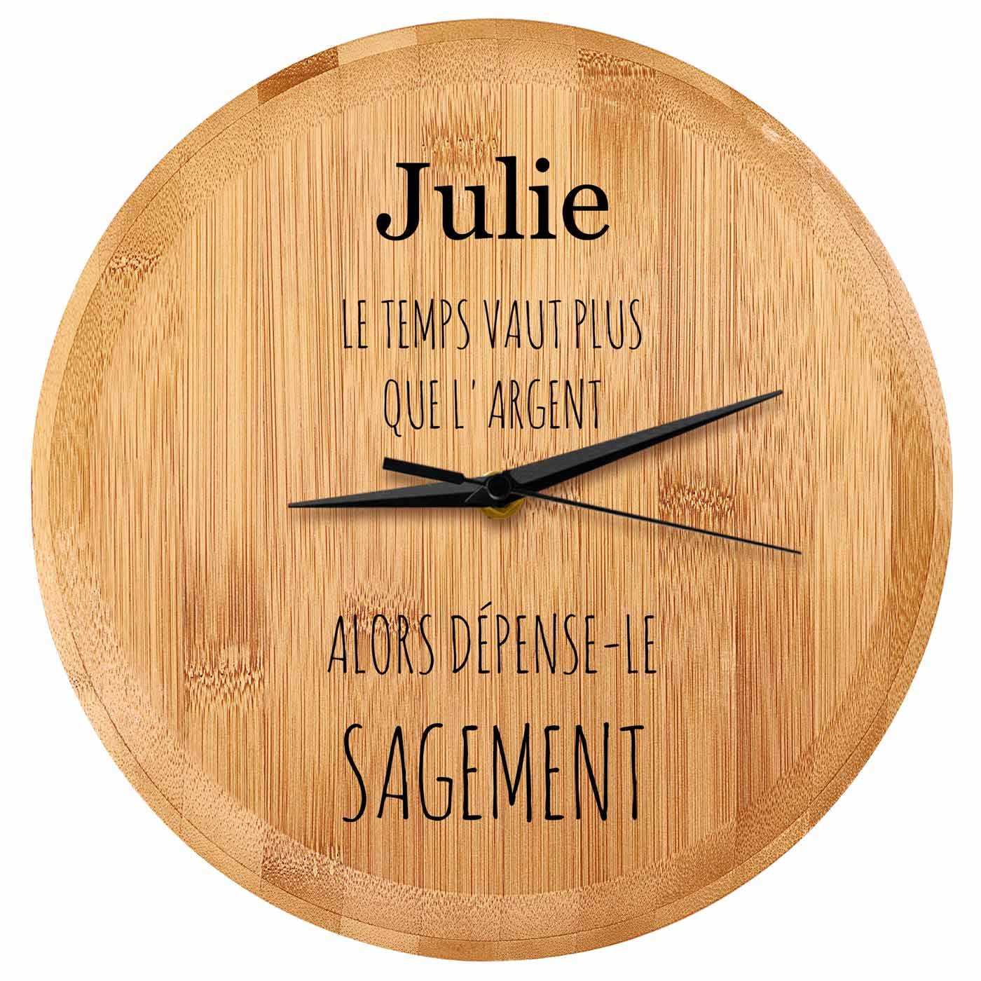 Reloj de pared personalizado Murrano para ella
