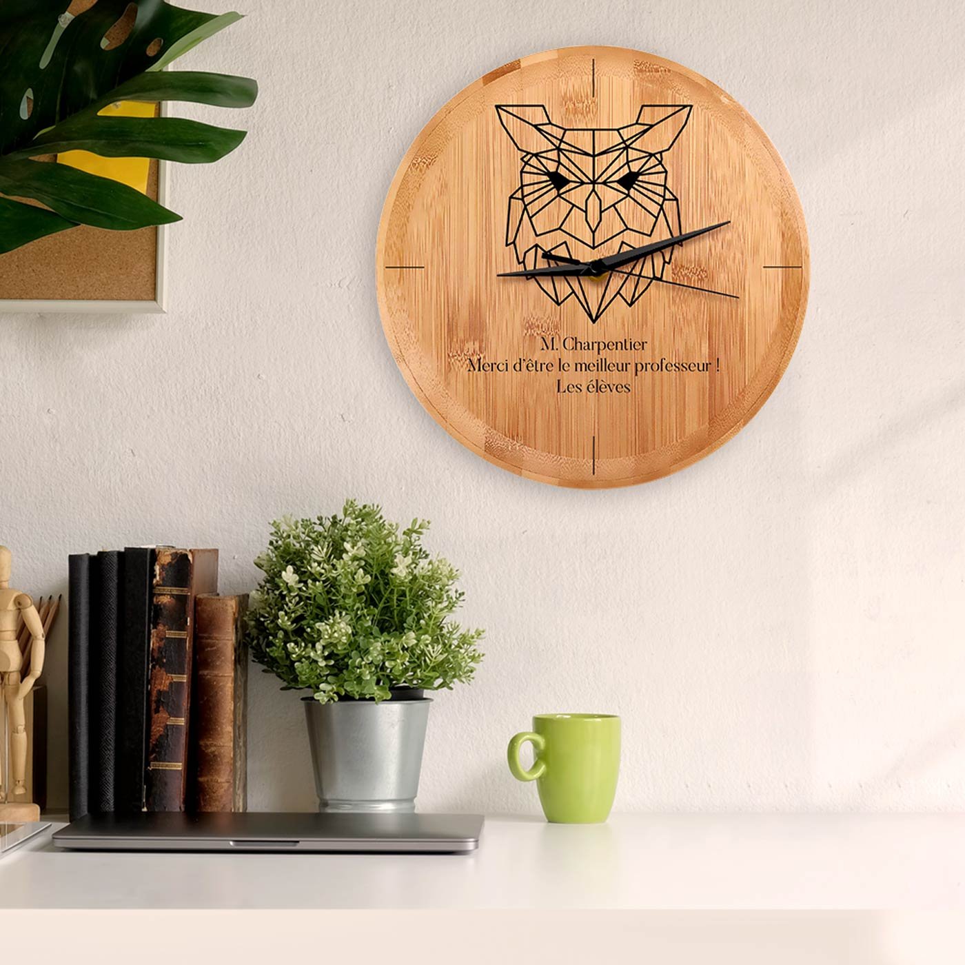 Reloj de pared personalizado Murrano para profesores
