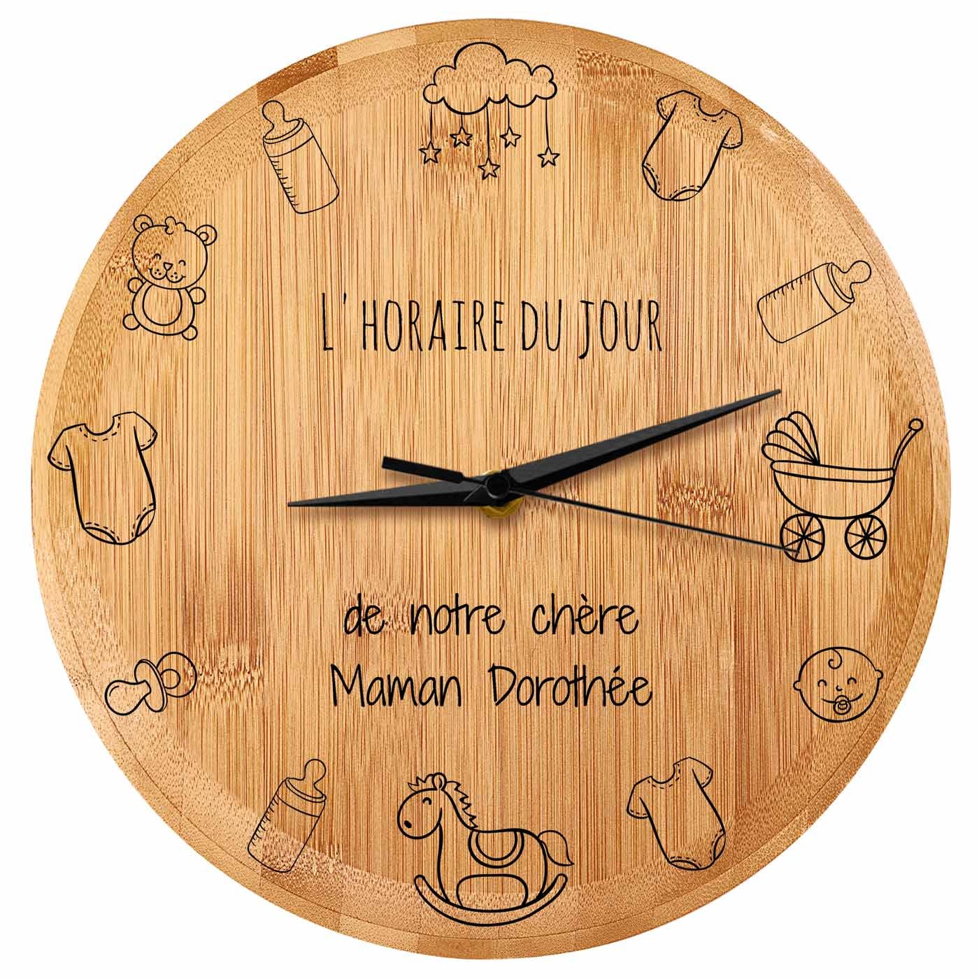 Reloj de pared personalizado Murrano para mamá