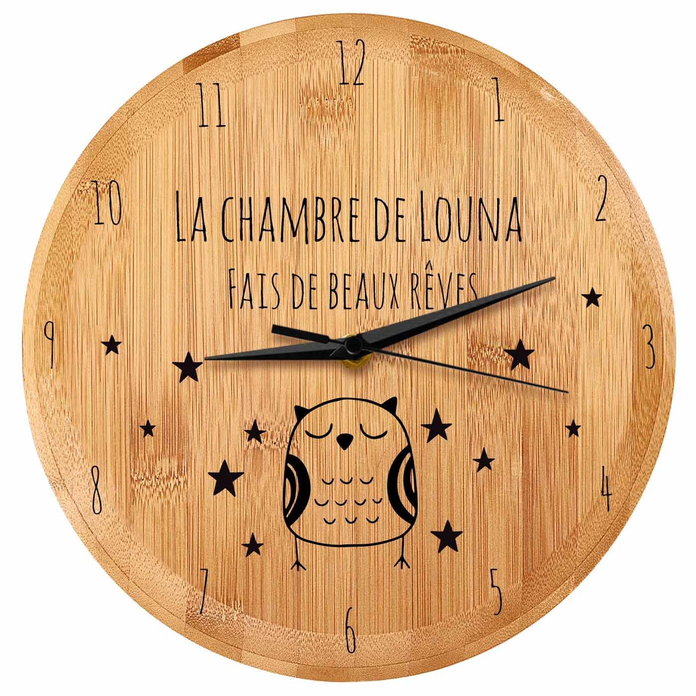 Reloj de pared personalizado Murrano para una pequeña princesa