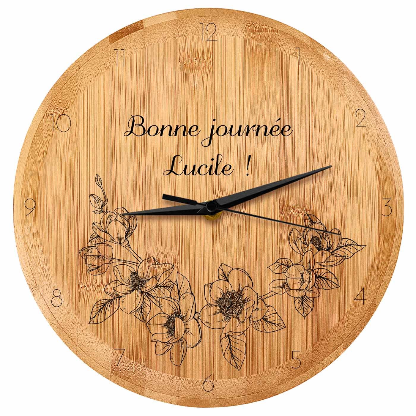 Reloj de pared personalizado Murrano para tía