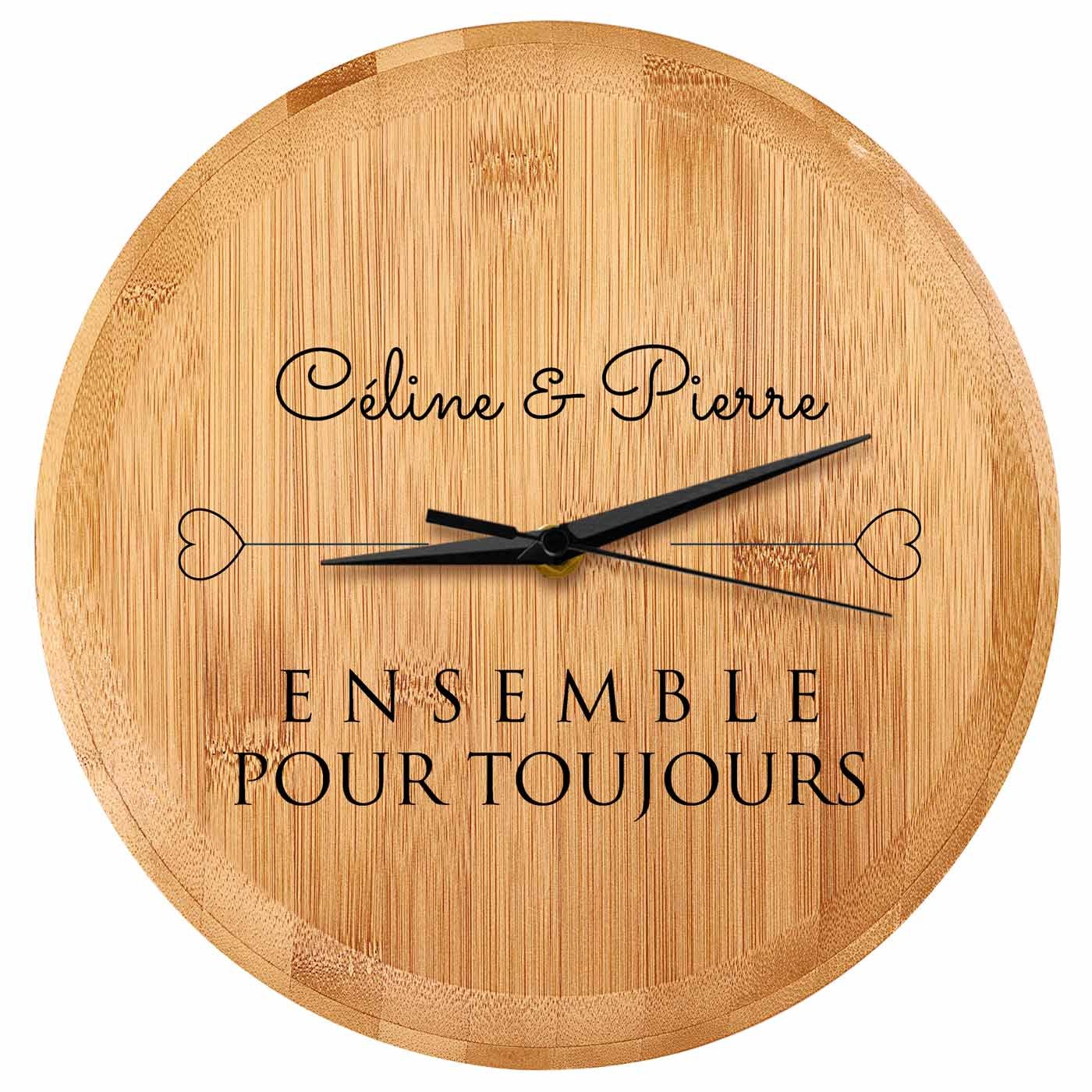 Reloj de pared personalizado Murrano para padres, abuelos y amigos