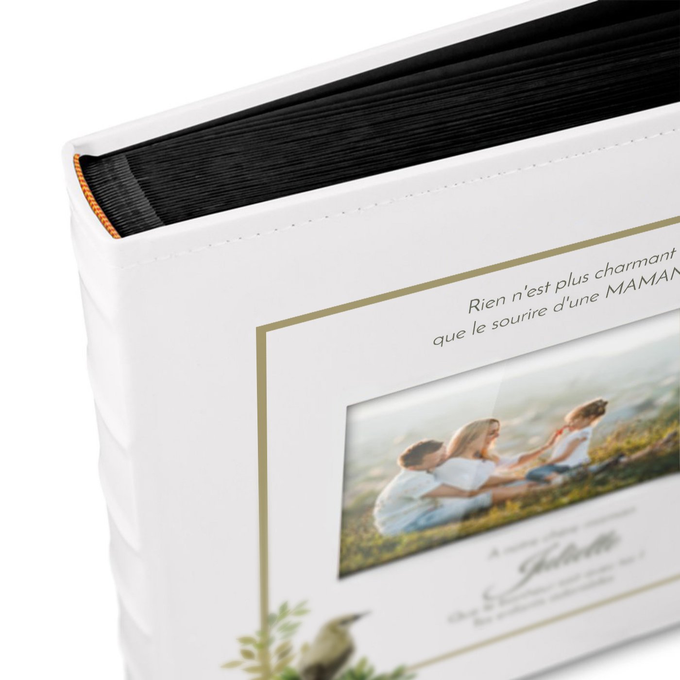 Murrano Personalized Photo Album with Window for Mom's 50th Birthday
