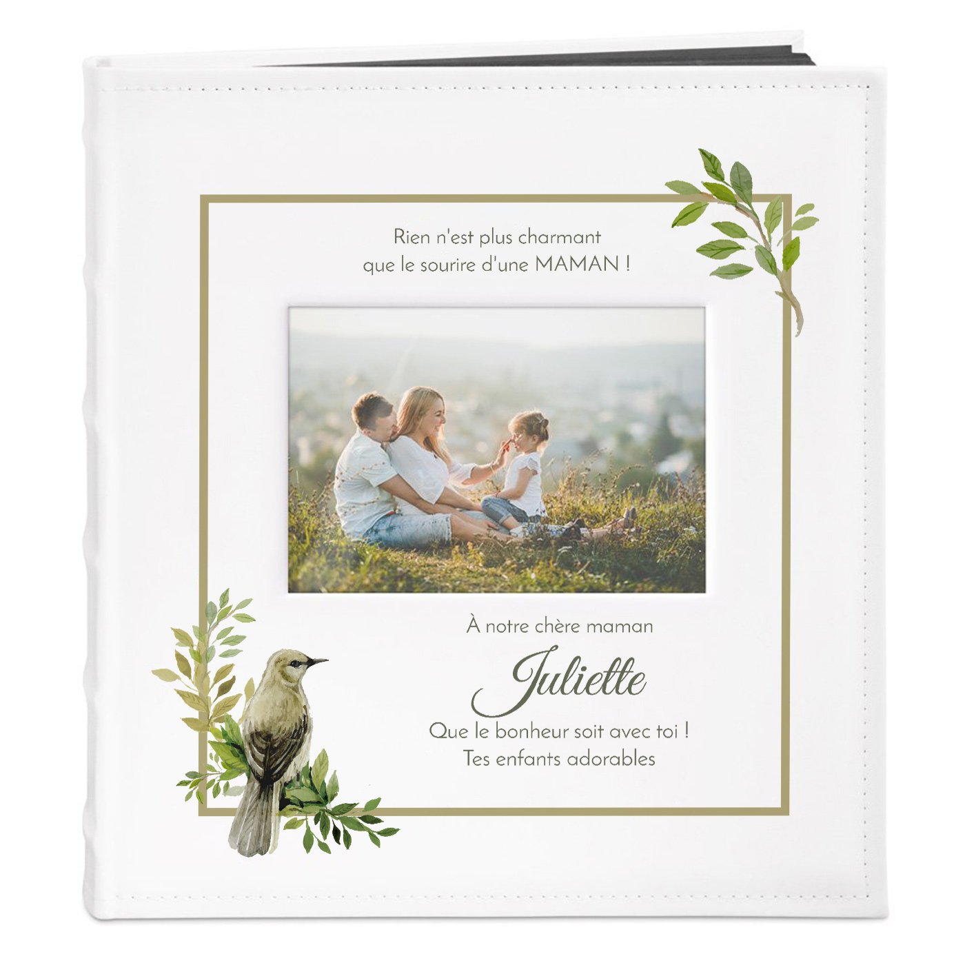 Murrano Personalized Photo Album with Window for Mom's 50th Birthday