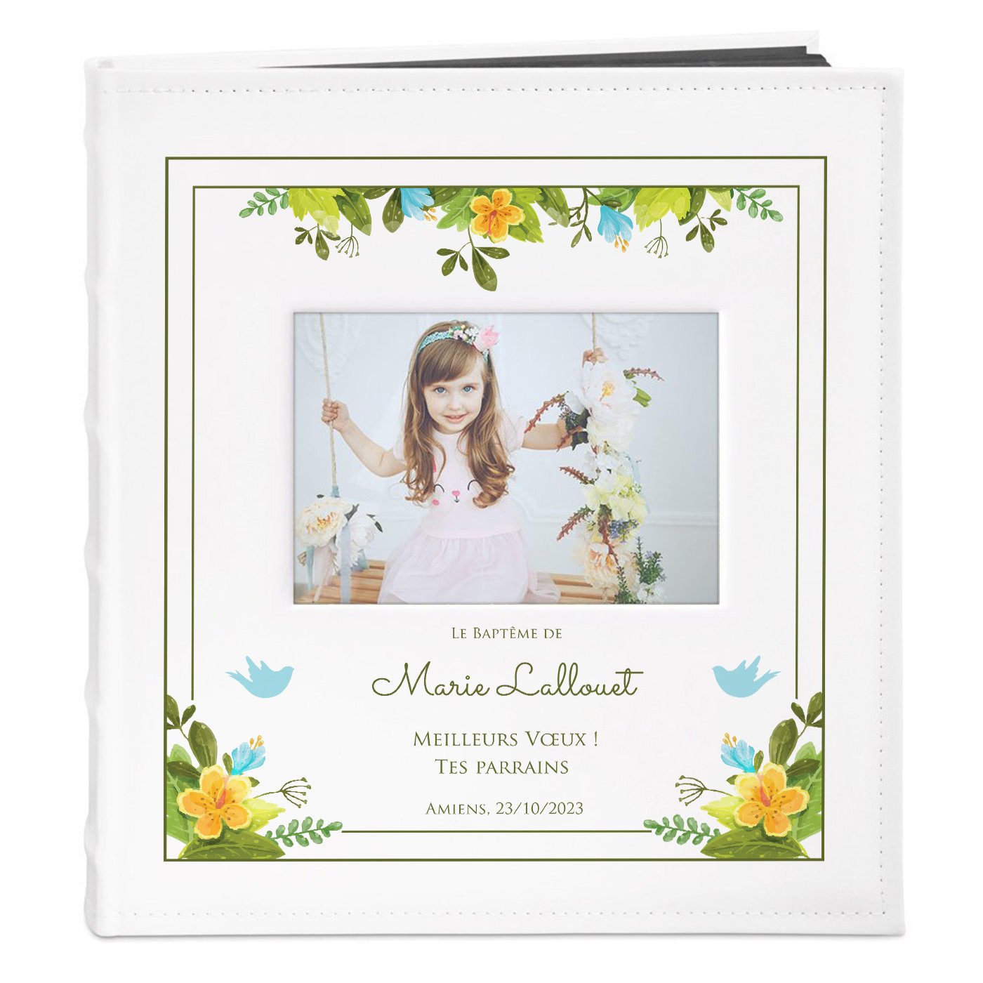 Murrano Personalized Photo Album for Girl's Baptism