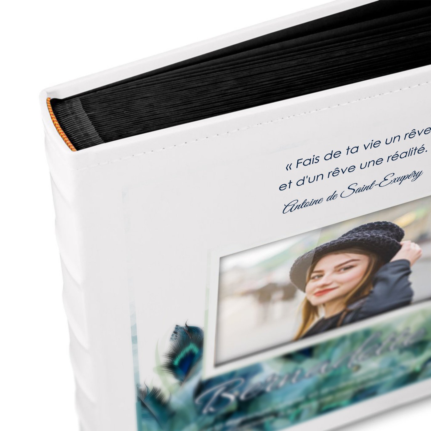 Murrano Personalized Photo Album with Window for Her 18th Birthday