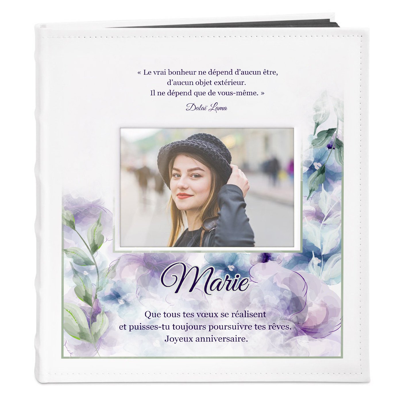 Murrano Personalized Photo Album with Window for Women