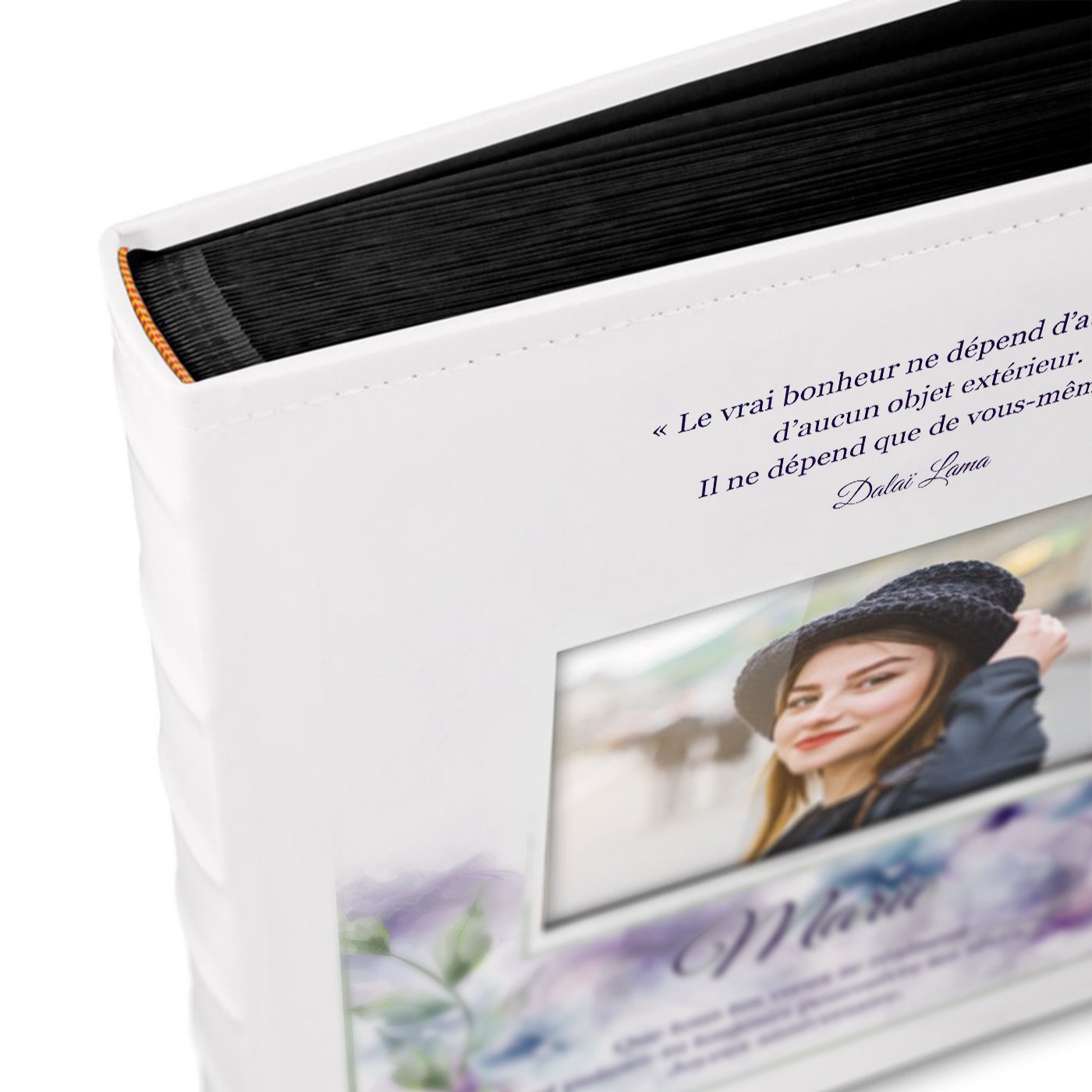 Murrano Personalized Photo Album with Window for Women
