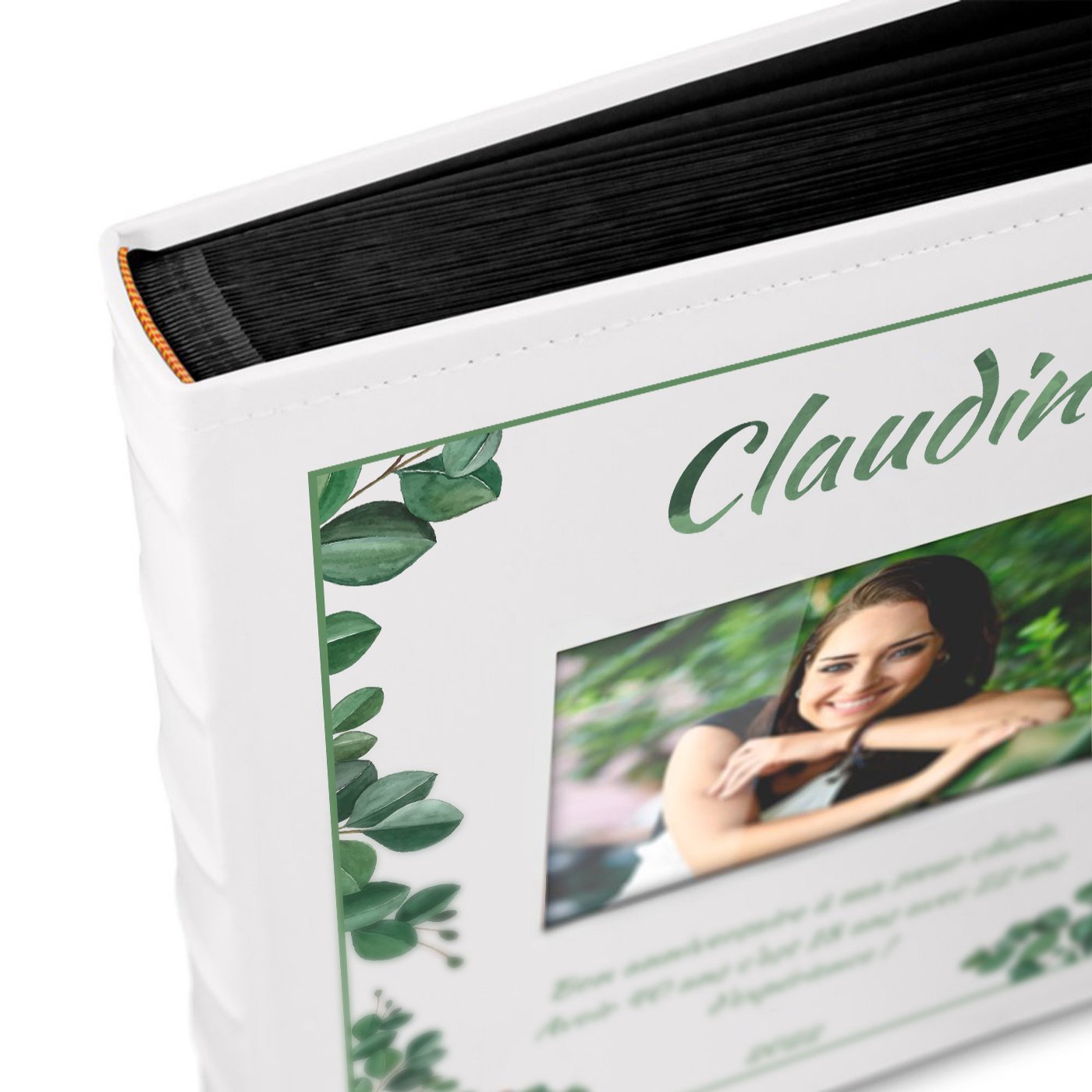 Murrano Photo Album with Window and Customization for Her 40th Birthday