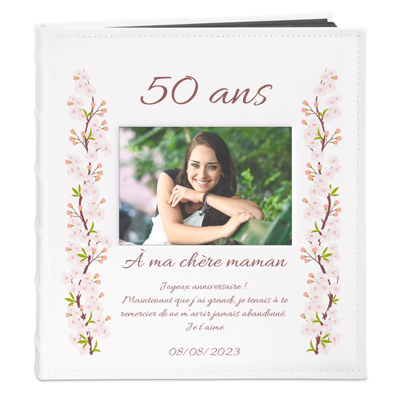 Murrano Personalized Photo Album for Mom's 50th Anniversary