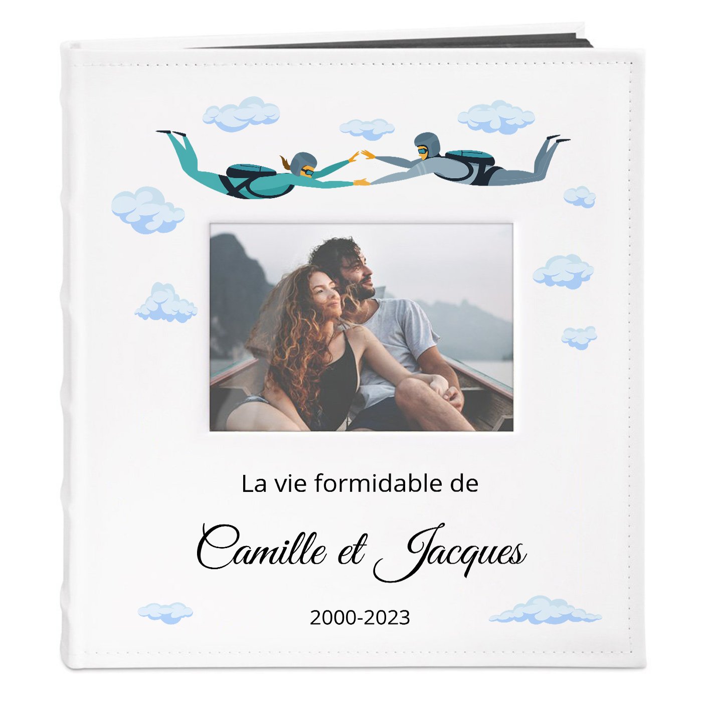 Murrano Personalized Photo Album with Window for Couples
