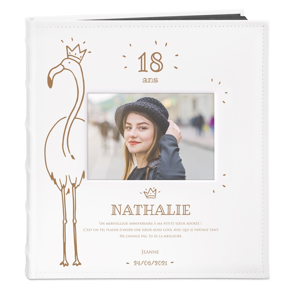 Murrano Personalized Photo Album for 18th Birthday