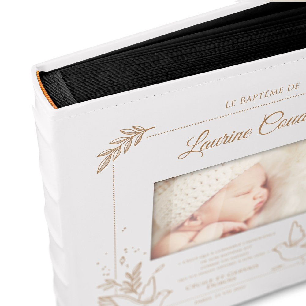 Murrano Personalized Photo Album for Little Girl's Baptism
