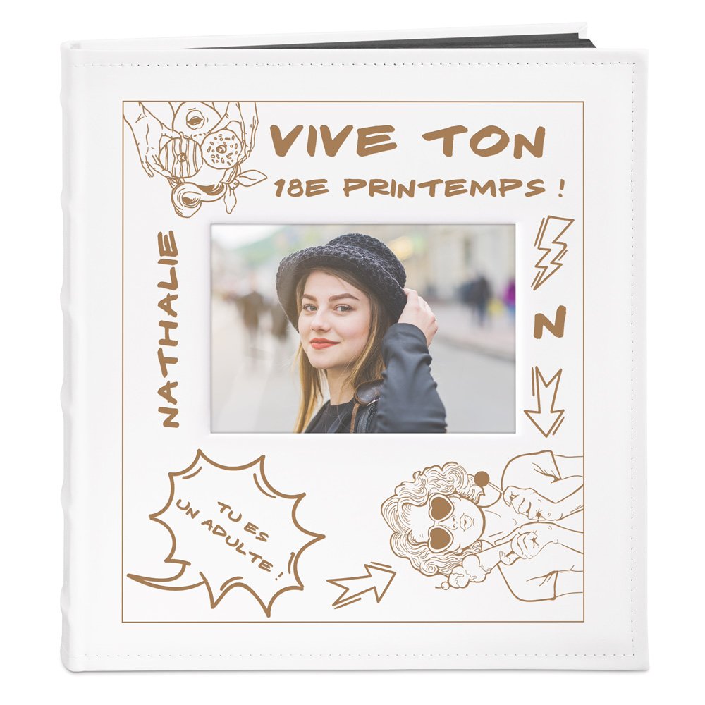 Murrano Personalized Photo Album for Her 18th Birthday