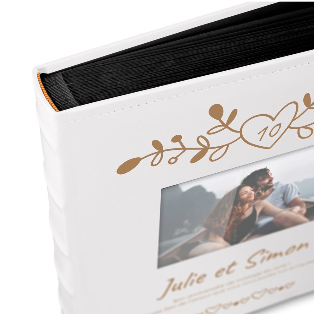 Murrano Personalized Photo Album - Wedding Anniversary Gift
