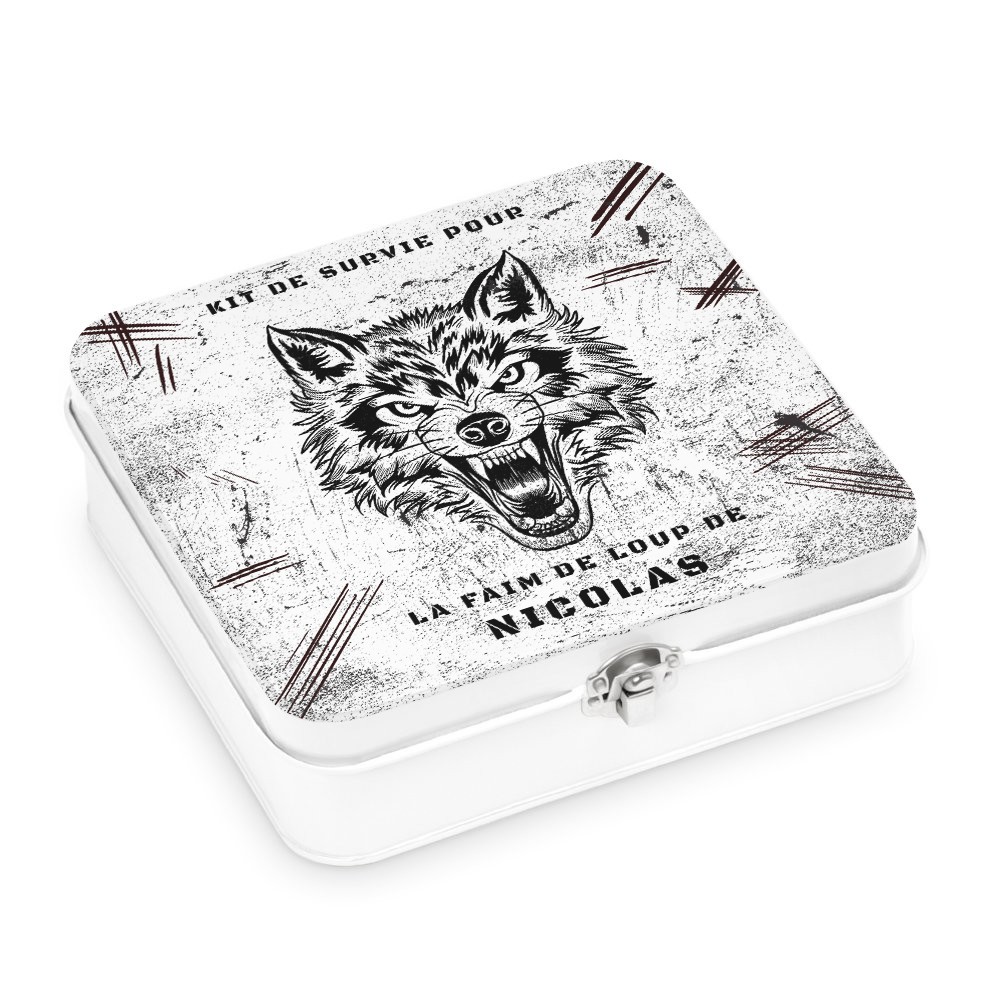 Murrano Customized Metal Snack Box - White