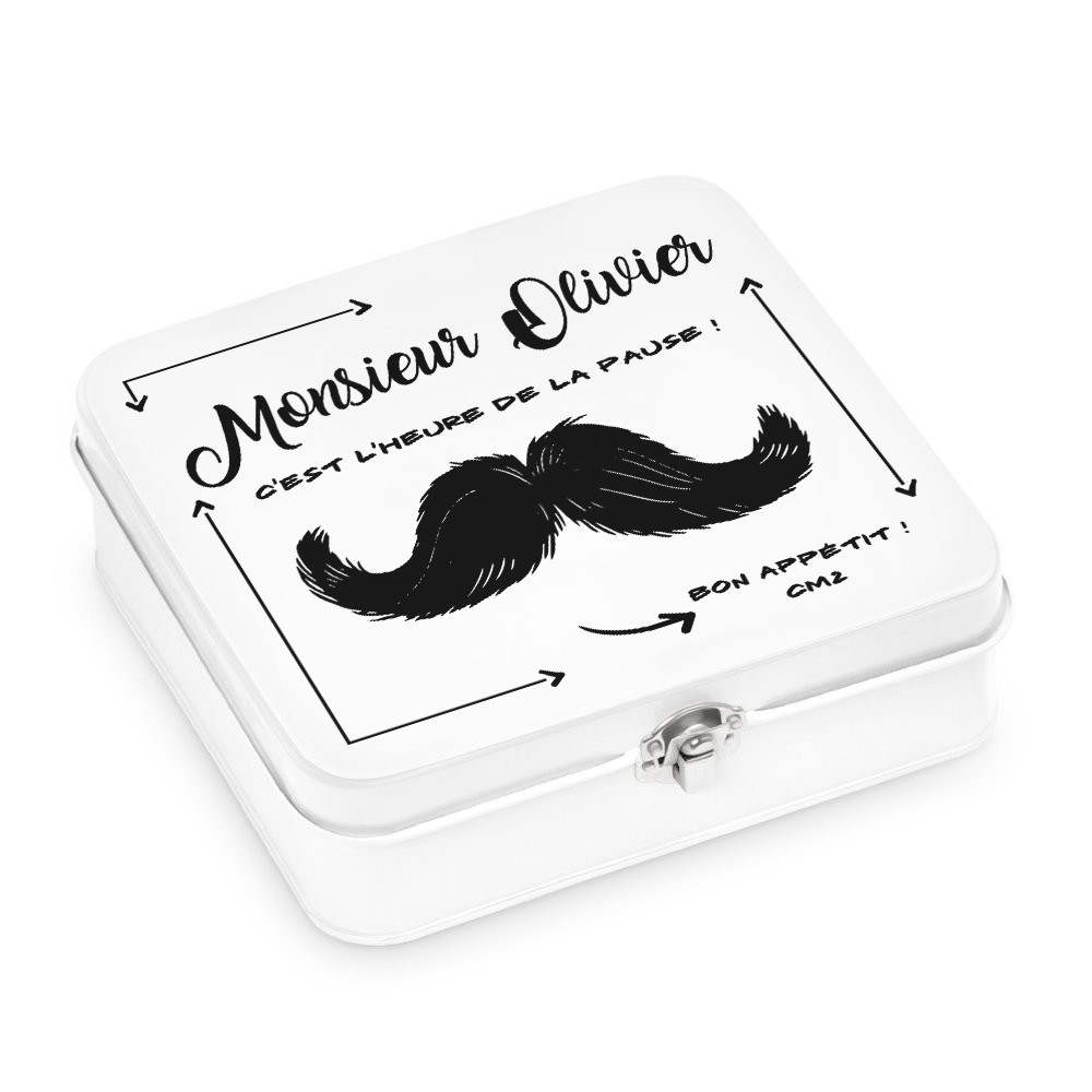 Murrano Customized Metal Snack Box for Teachers
