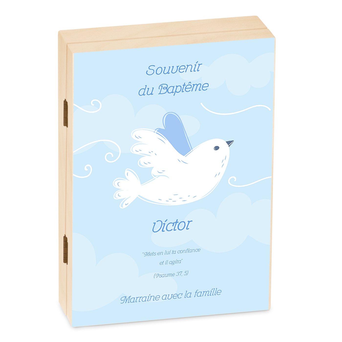 Set de cubiertos personalizados para niños de Murrano en caja de madera