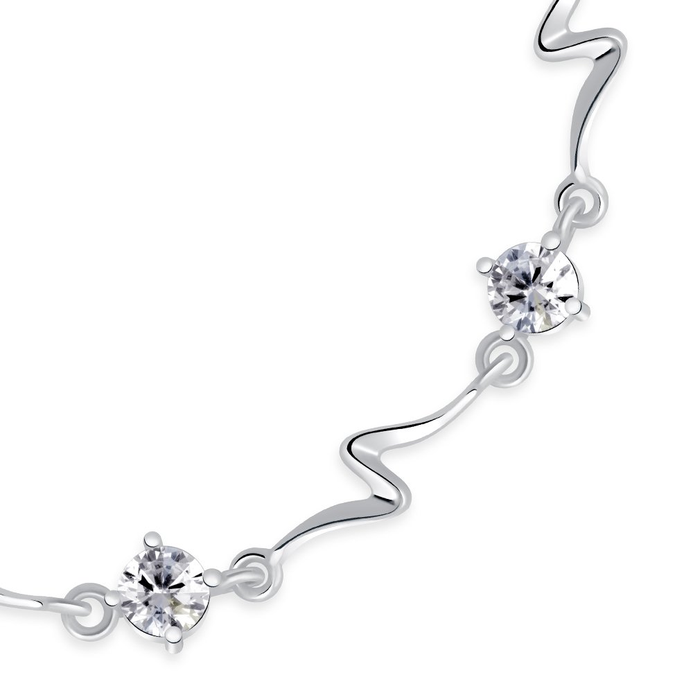 Pulseras de plata masa 925 grabadas Murrano para mujer