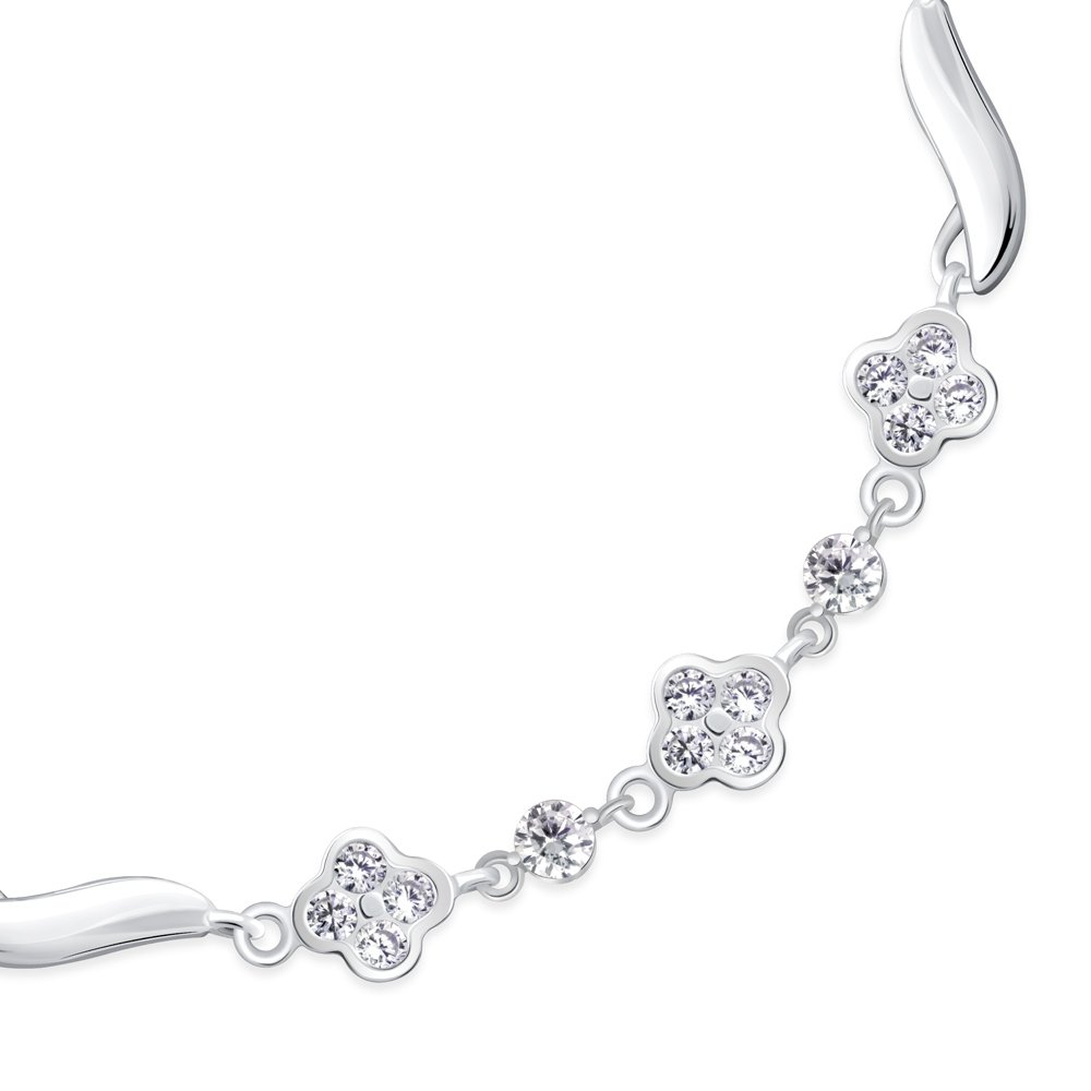Pulseras de plata de Murrano con grabado para mamá