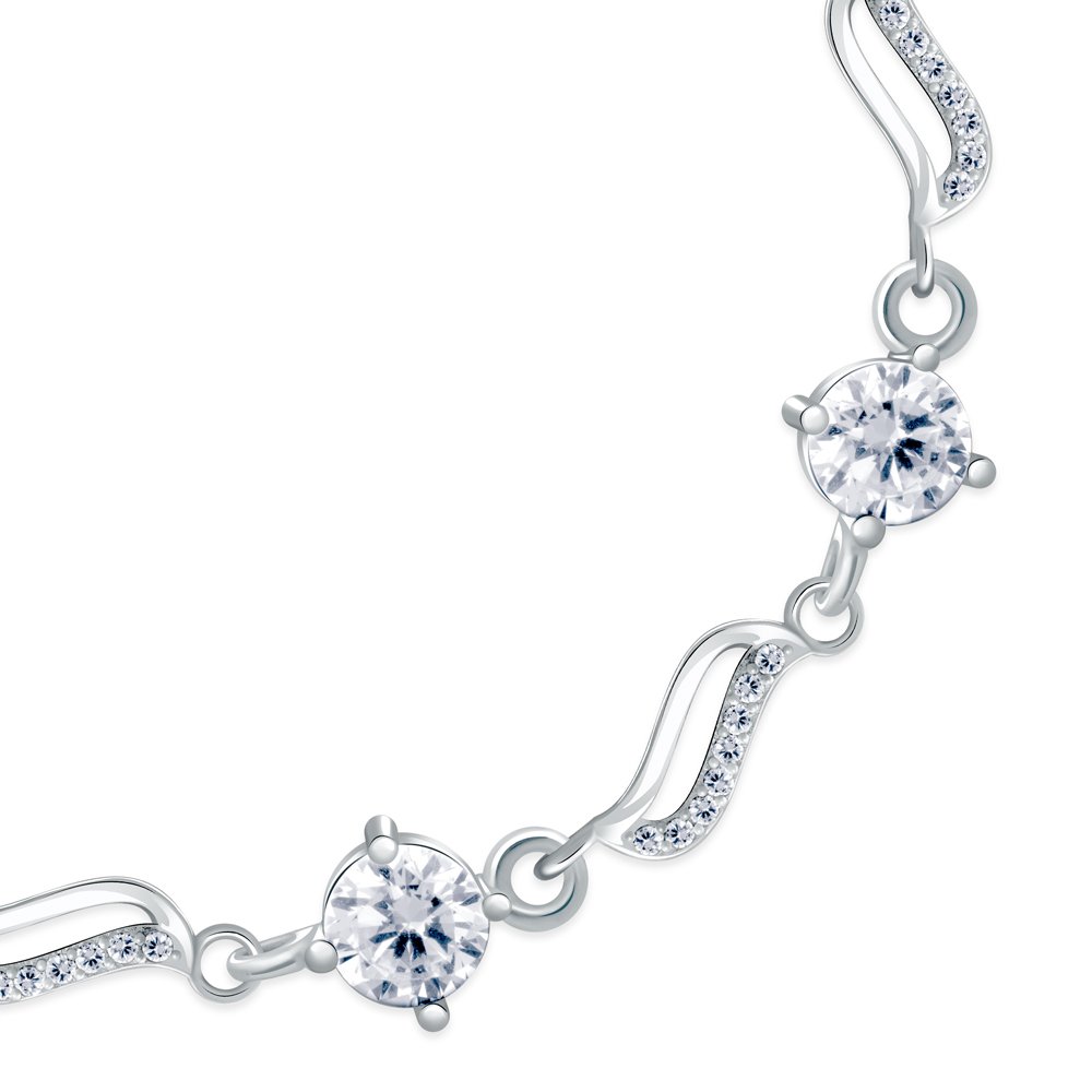 Pulseras de plata sólida 925 con grabado de Murrano para mujer