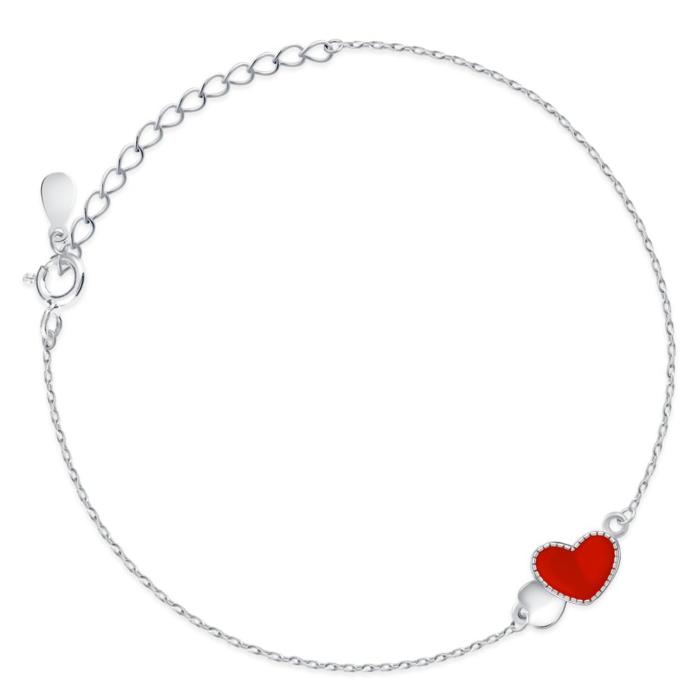 Pulseras de plata de Murrano con grabado para una niña