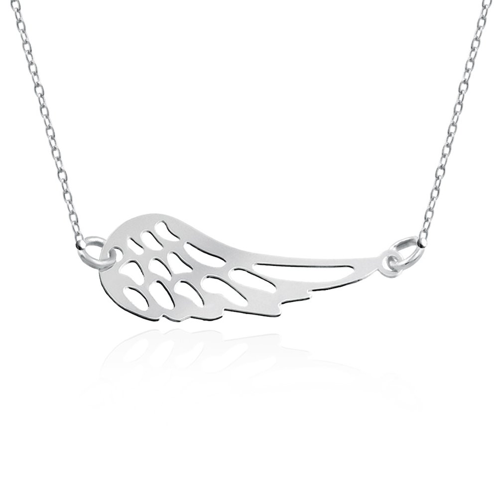 Collar de plata esterlina Murrano con grabado para madrina