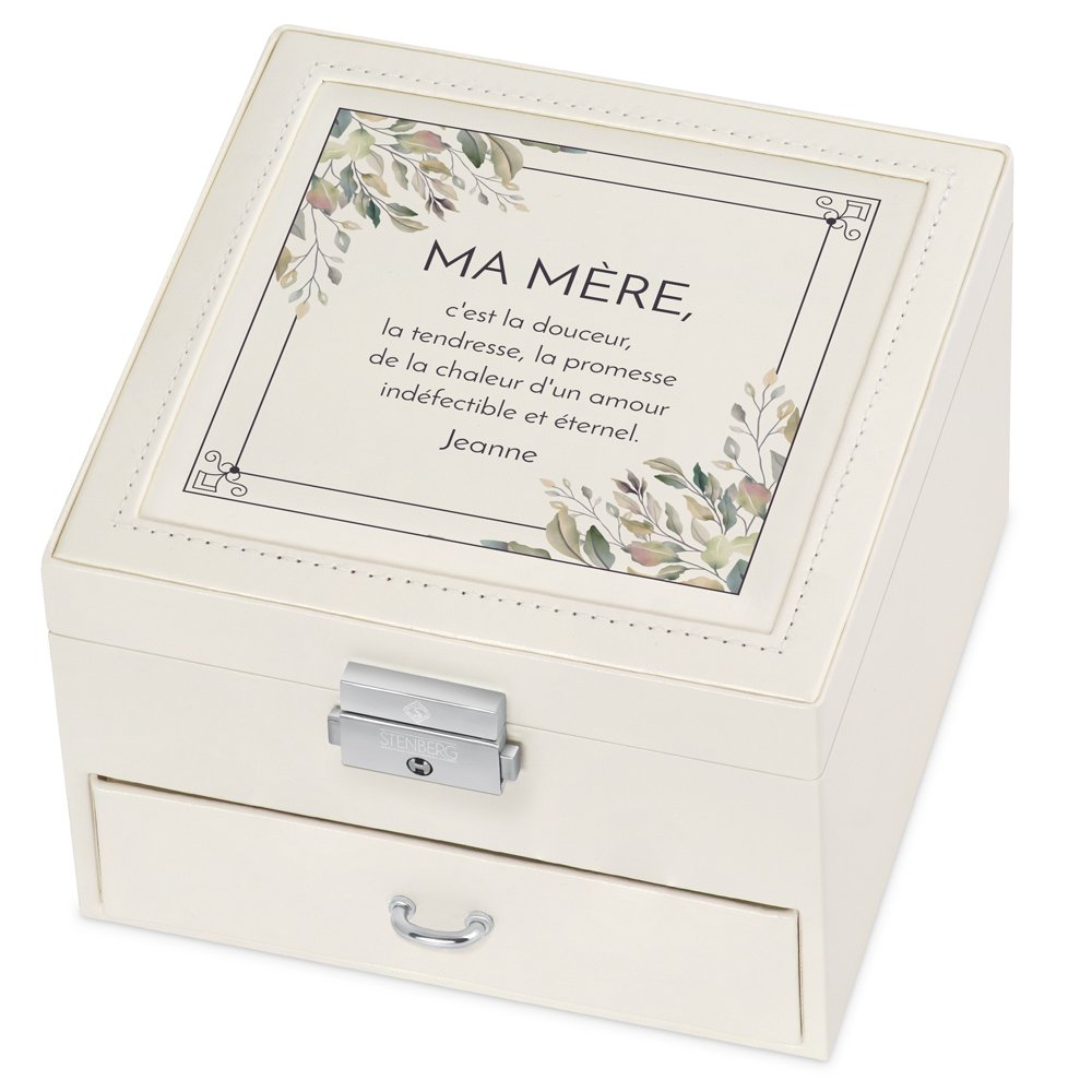 Cajón de joyas personalizado Murrano para mamá