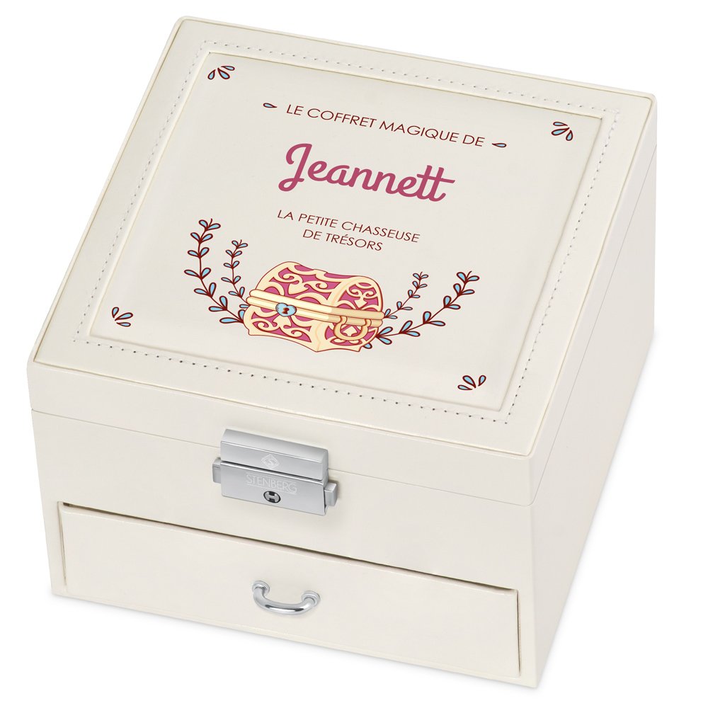 Cajón de joyas Murrano personalizado para niñas
