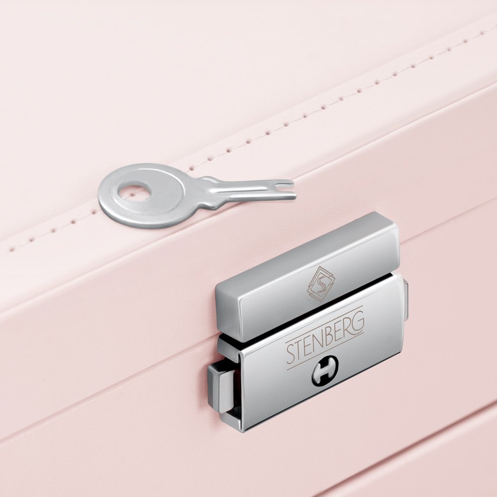 Boîte à bijoux personnalisée Murrano - Rose pour filles