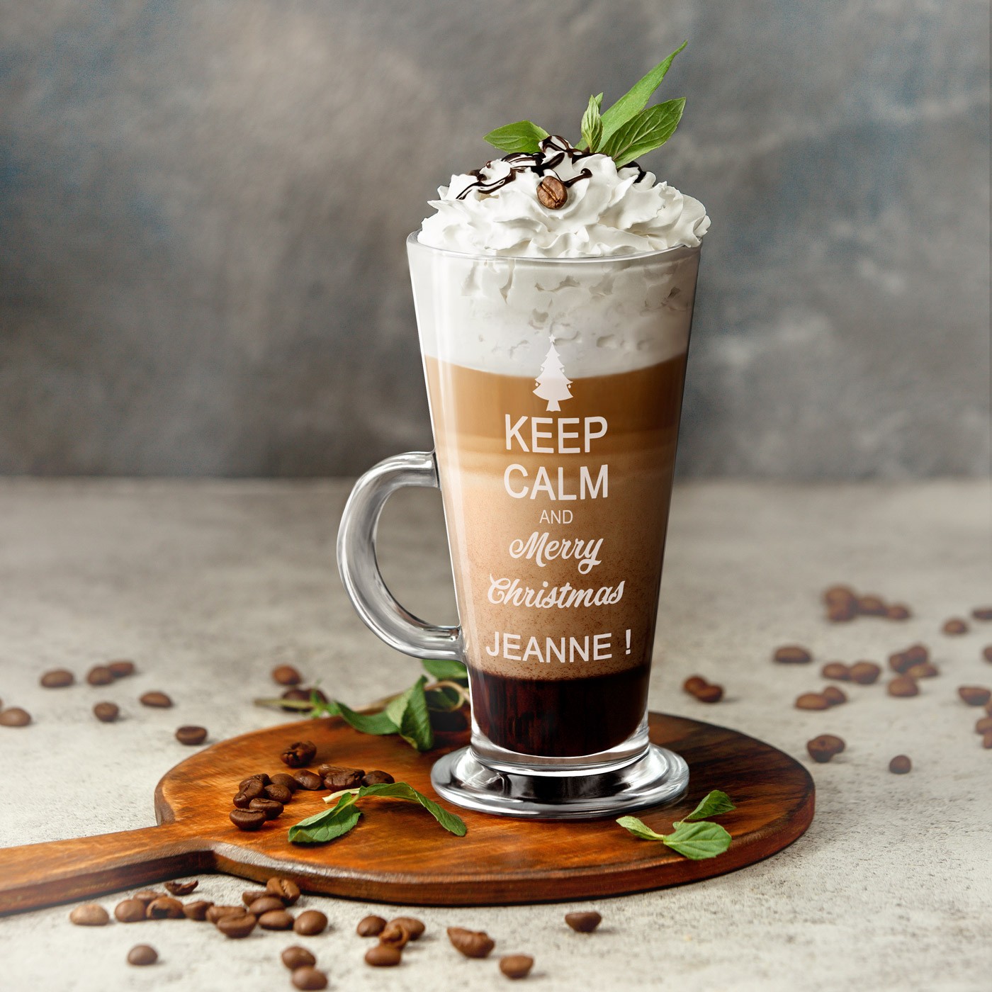 Taza de café personalizada Murrano para mamá