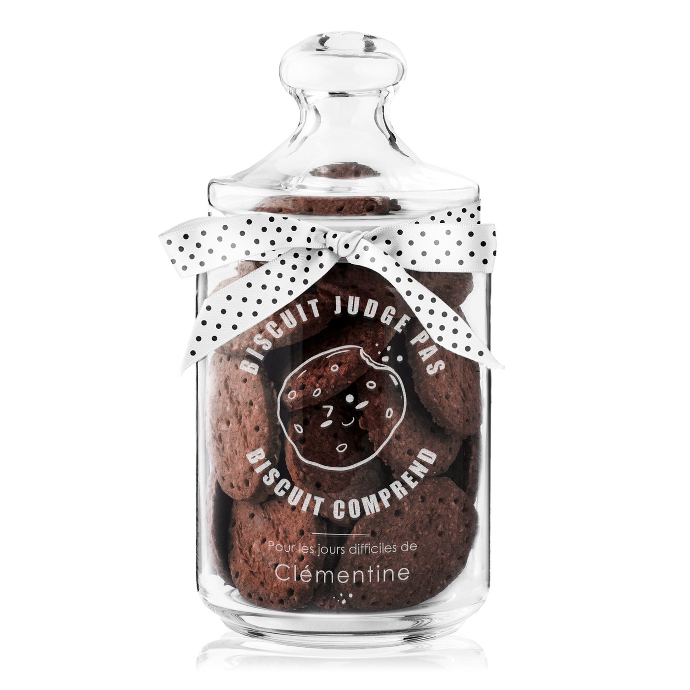 Murrano Glass Cookie Jar with Engraving