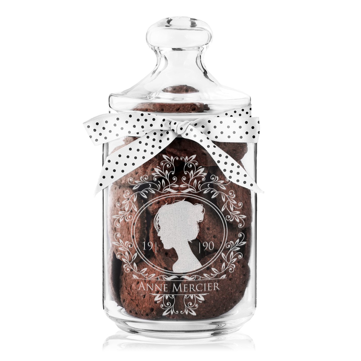 Murrano Engraved Cookie Jar for Best Friend