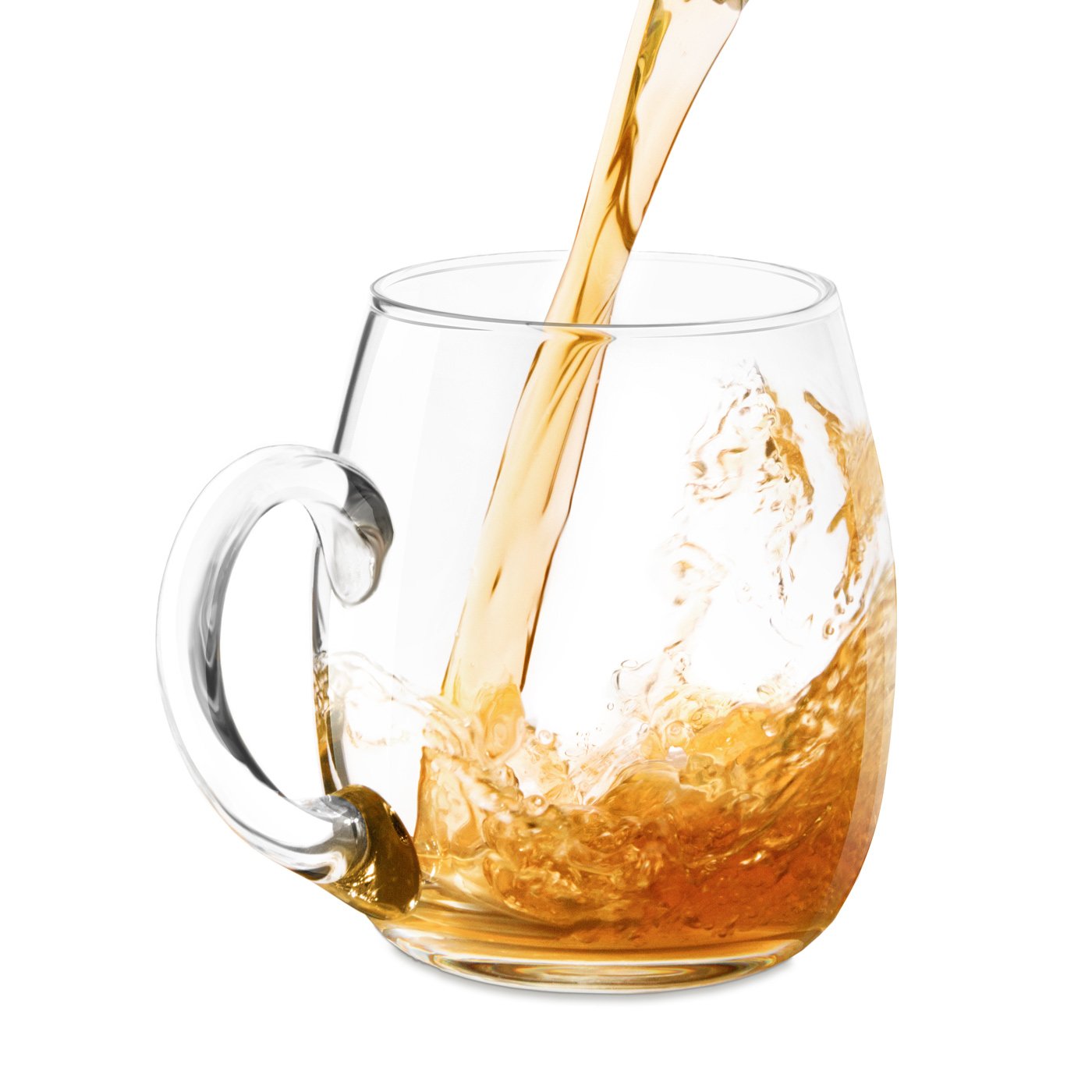 Taza de cerveza de vidrio moderno Murrano con grabado para el capitán viajero