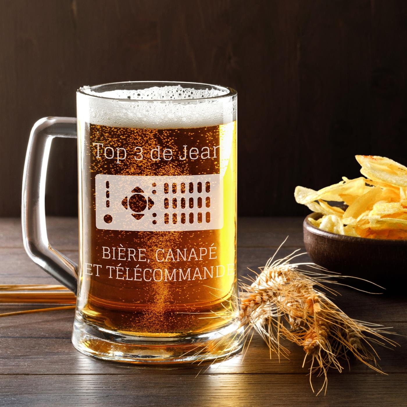 Taza de vidrio personalizada Murrano para amante del cine