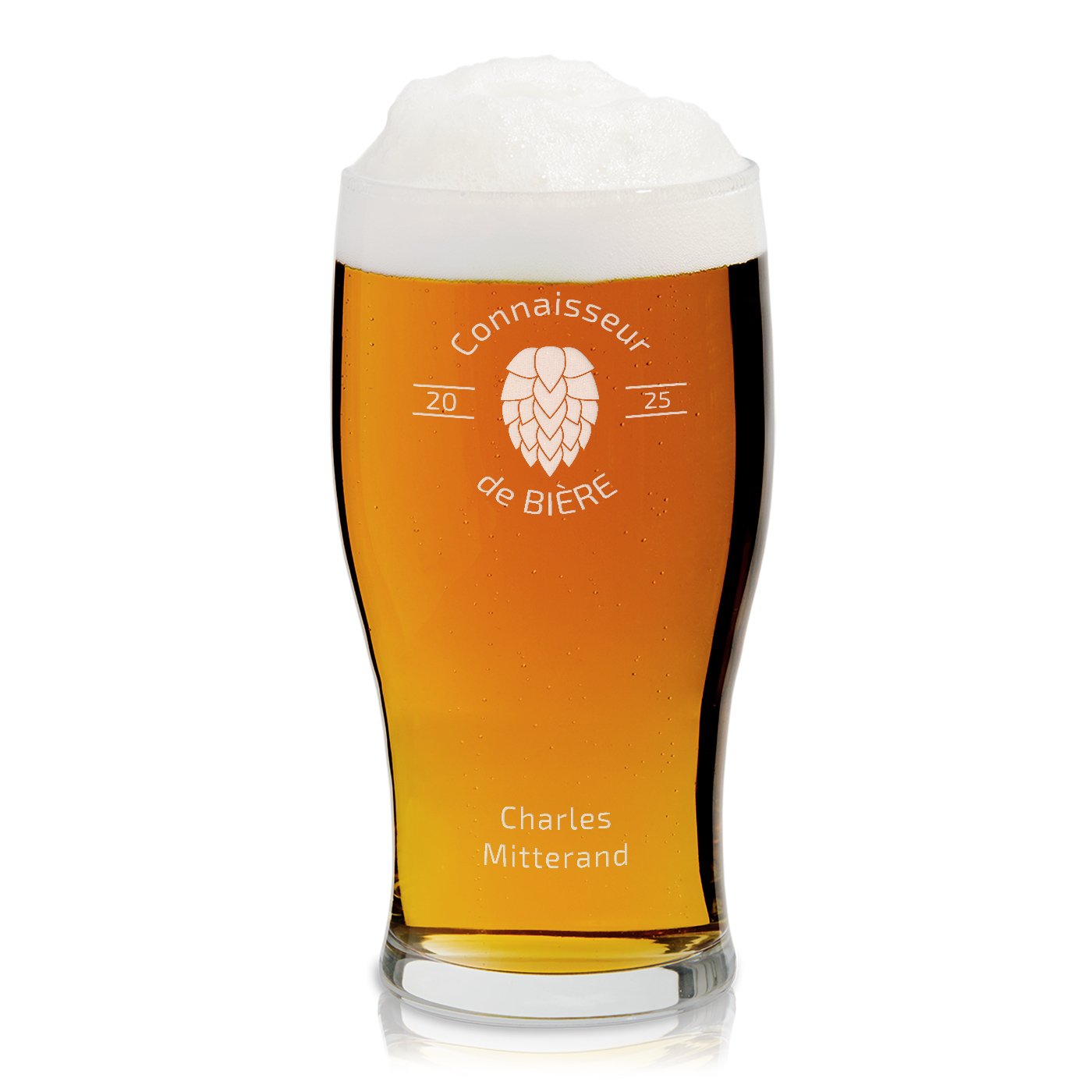 Vaso de cerveza personalizado para ingeniero Murrano
